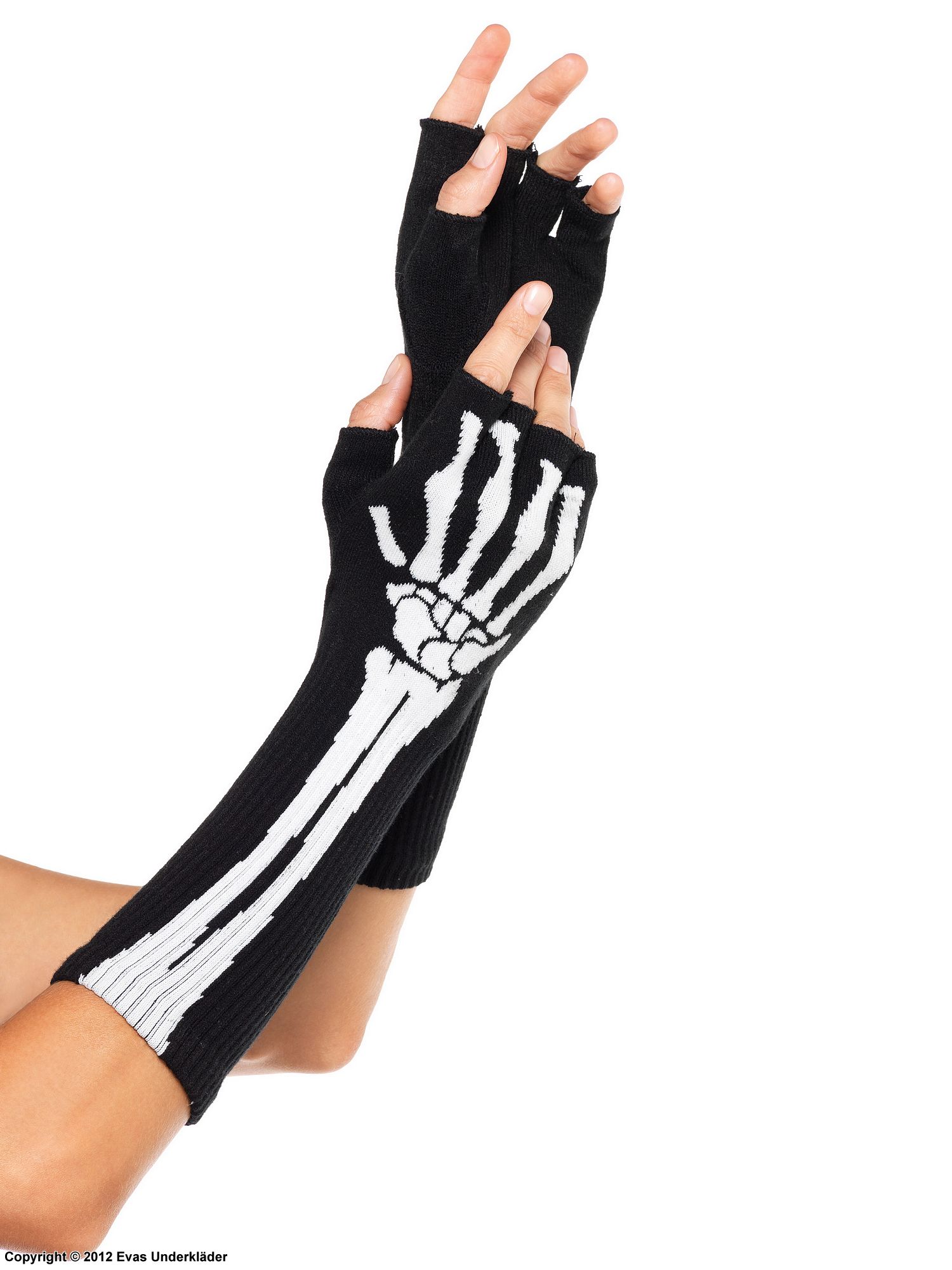 Fingerlose Handschuhe, Skeleton